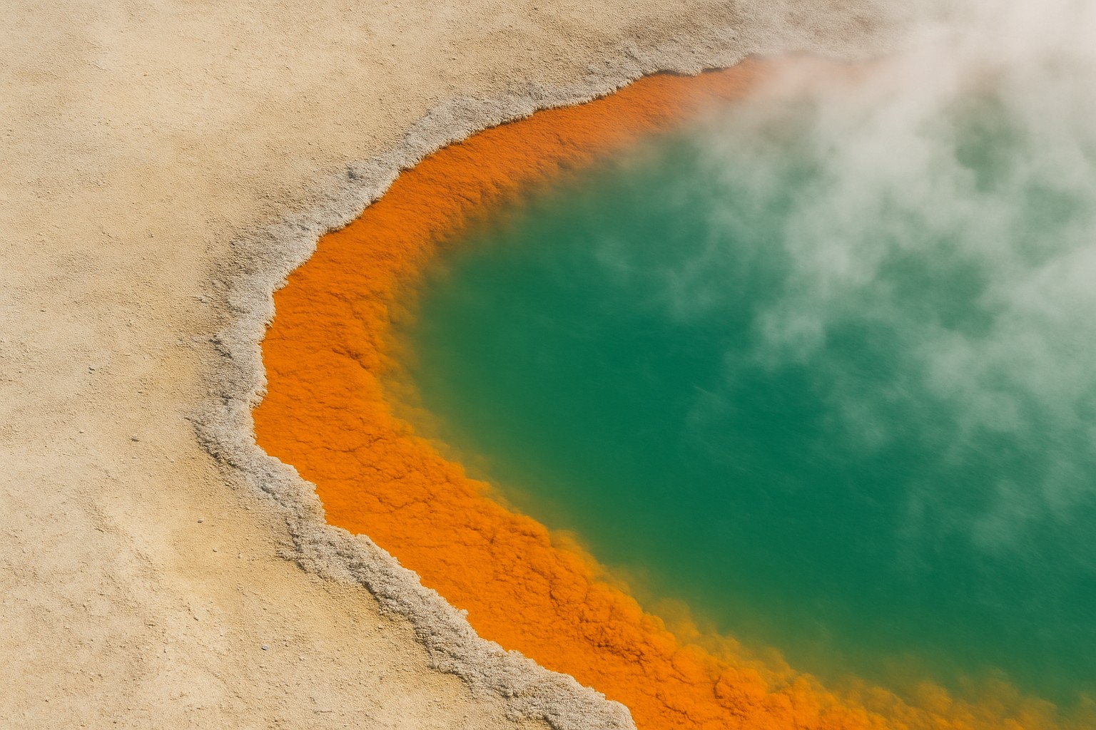 Wai-O-Tapu Champagne Pool with vibrant orange rim and turquoise water